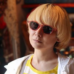 「HEIN」 POLYFONIA STUDIO Session "PIET HEIN EEK × Ciqi" Sunglasses PINK×Green Lens