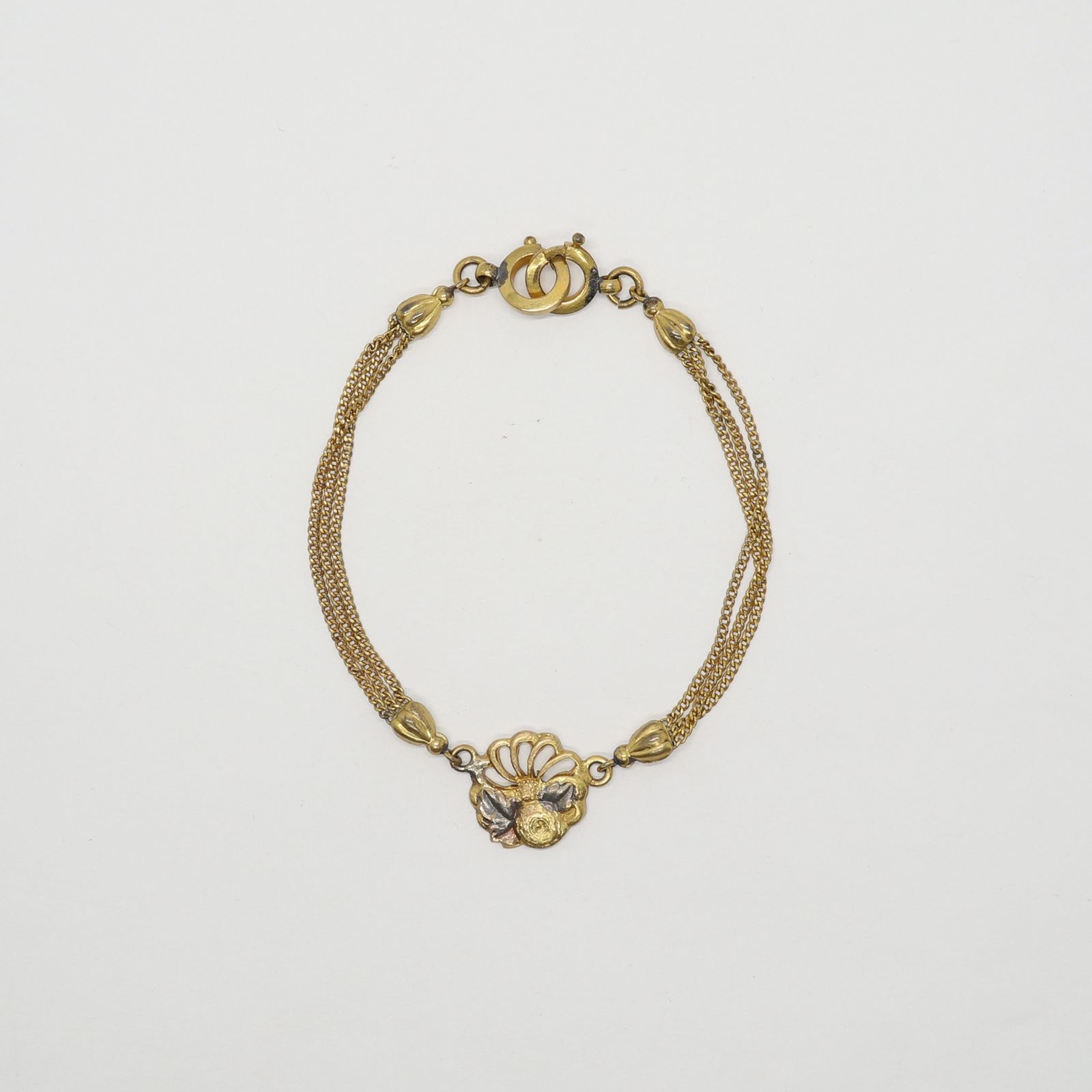 「フローラルチャーム」ブレスレット ヨーロッパ 1950-60s