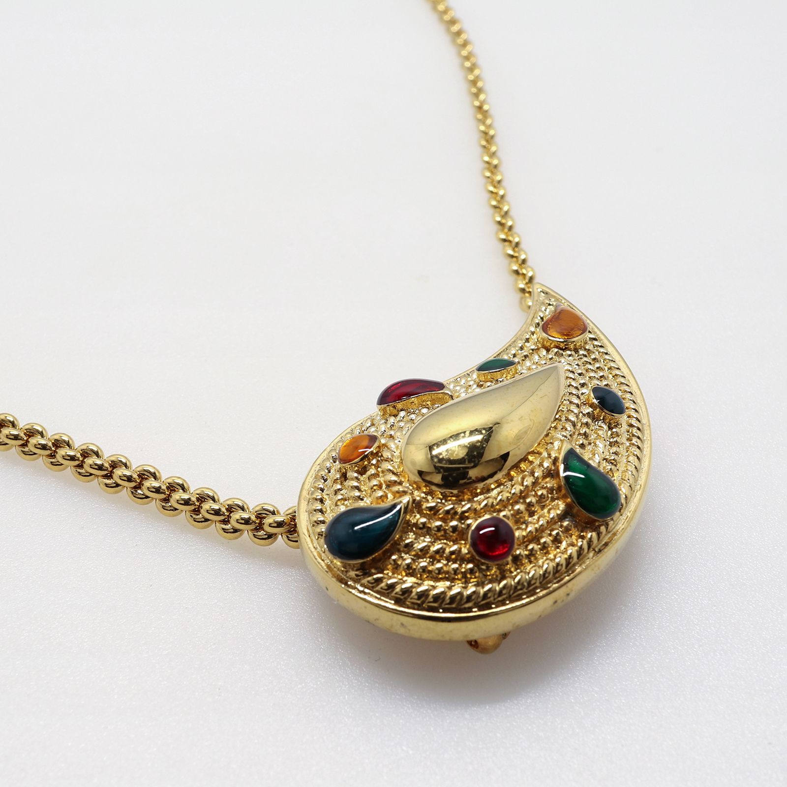 「ジェムペイズリードロップ」ネックレス ヨーロッパ AVON