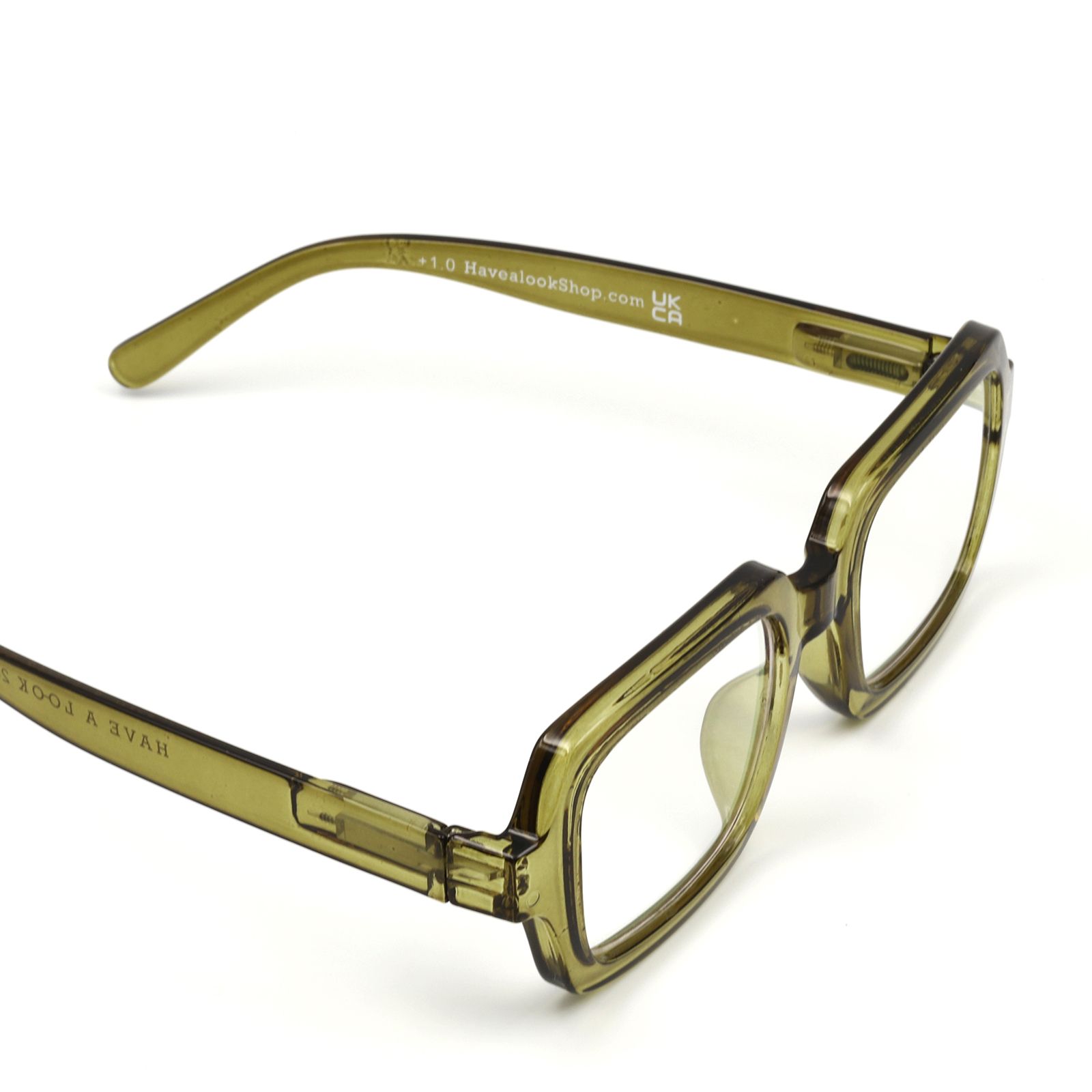 「SQUARE」ブルーライトリーディンググラス moss