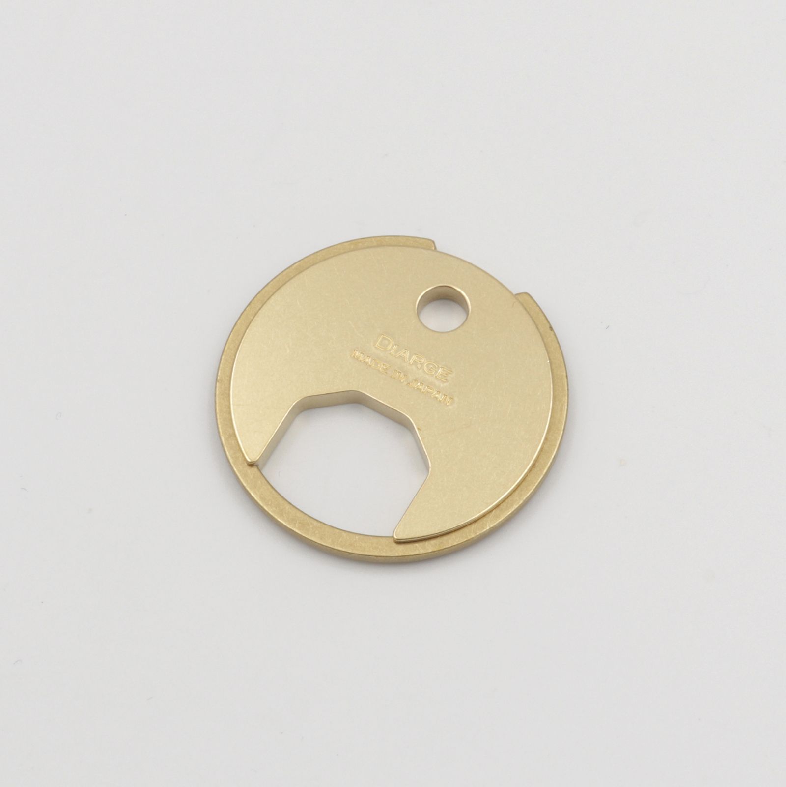 「BRASS CIRCLE KEYRING」キーリング ゴールド