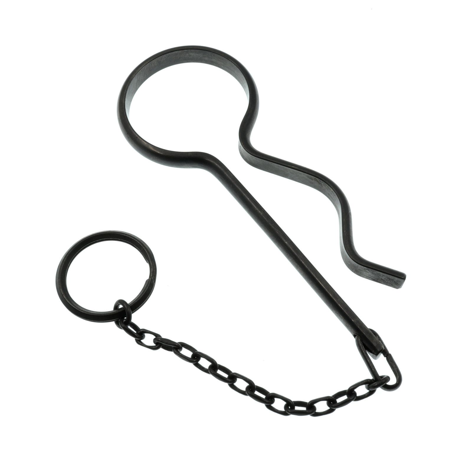 「SHORT SNAP KEY RING」キーリング ブラック