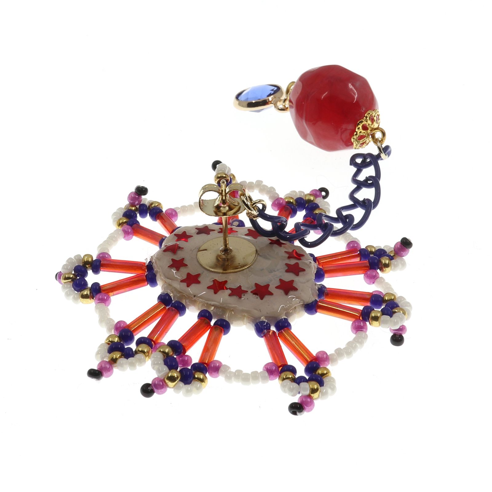 「Pierrotドレス」ピアス（片耳）【CIRQUE de sachikoism】