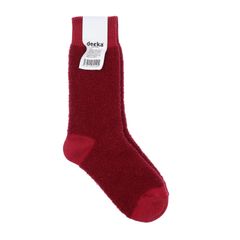 Baby Alpaca & Merino Wool Socks レッド 靴下