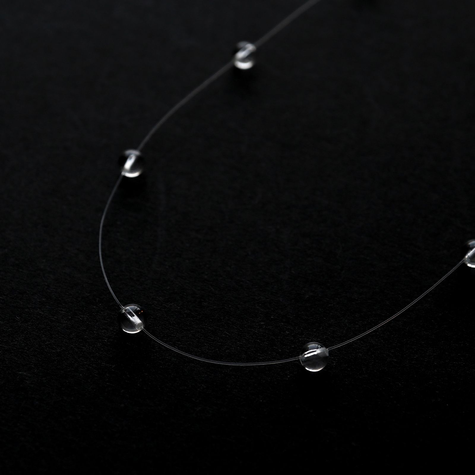 「point nacklace clear」ネックレス