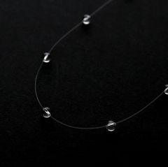 「point nacklace clear」ネックレス