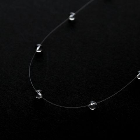 「point nacklace clear」ネックレス