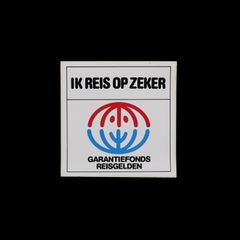 「GARANTIEFONDS REISGELDEN」ヴィンテージステッカー ヨーロッパ