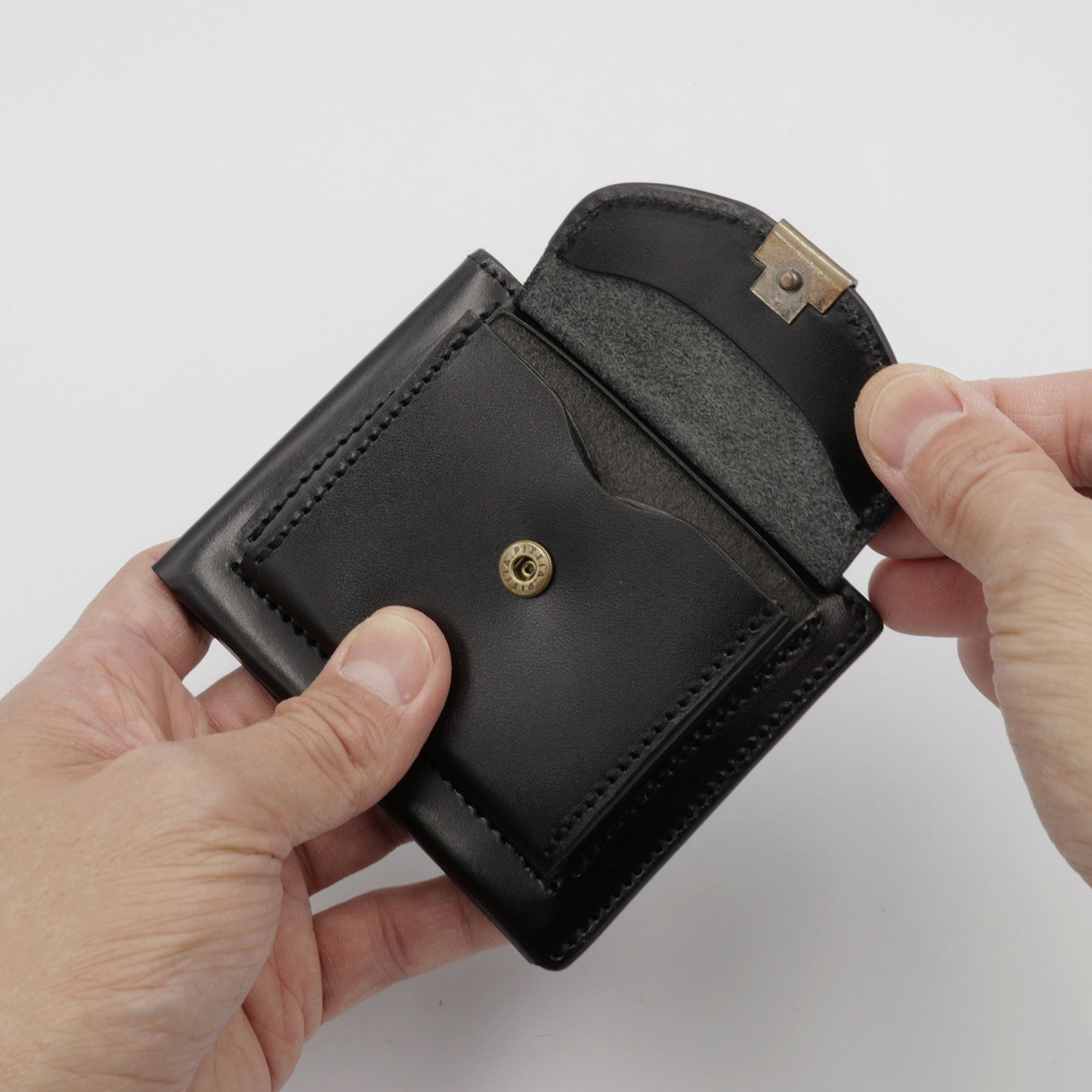 【Dual】スリムウォレット サドルプルアップ ブラック