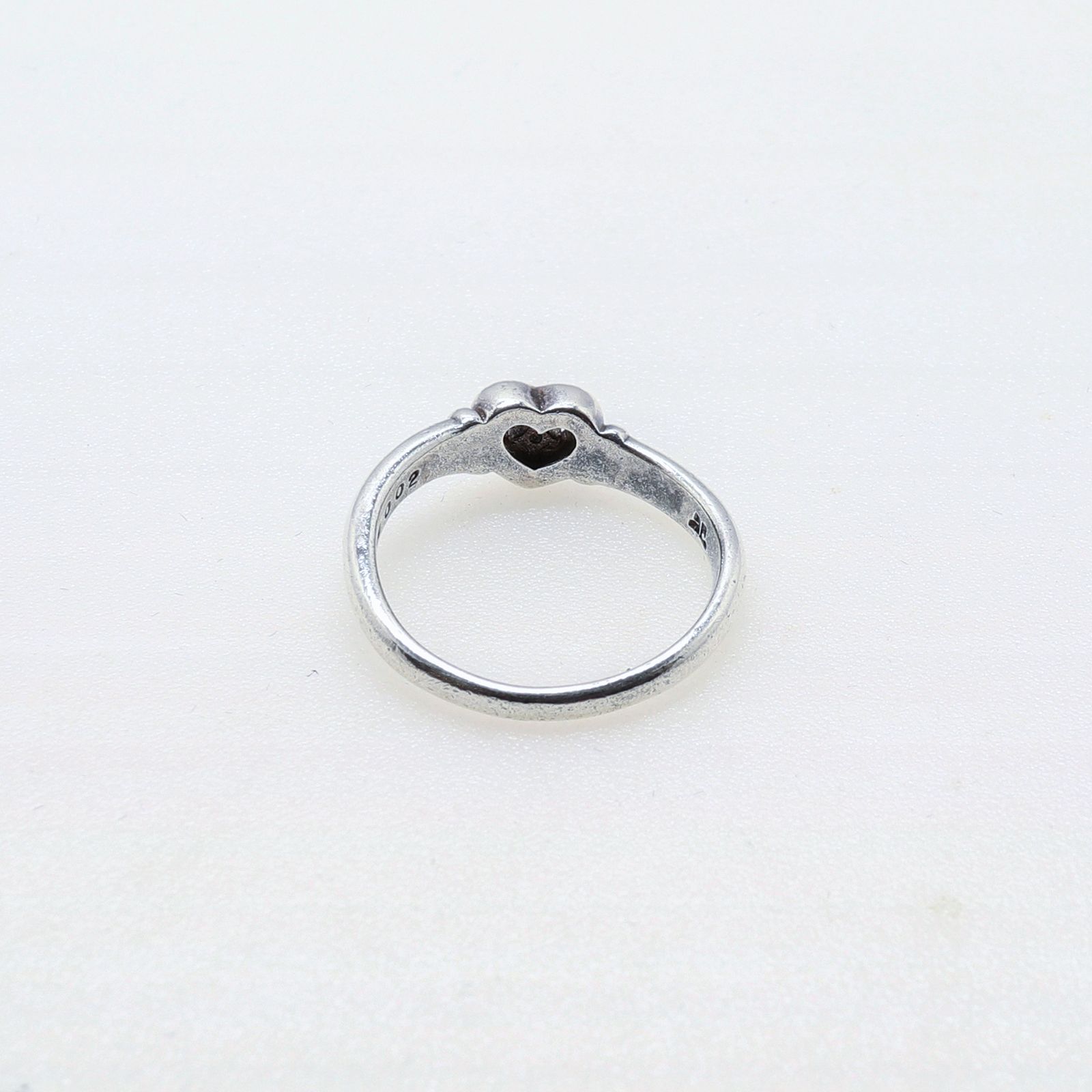 「ダイヤモンド0.02ctハート」リング フランス Courreges silver925