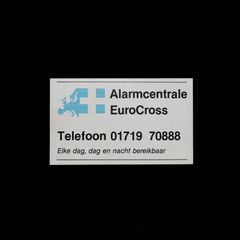 「Alarmcentrale Euro Cross」ヴィンテージステッカー ヨーロッパ