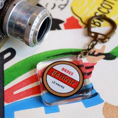 BIERES Paillette ビール ブルボンキーホルダー