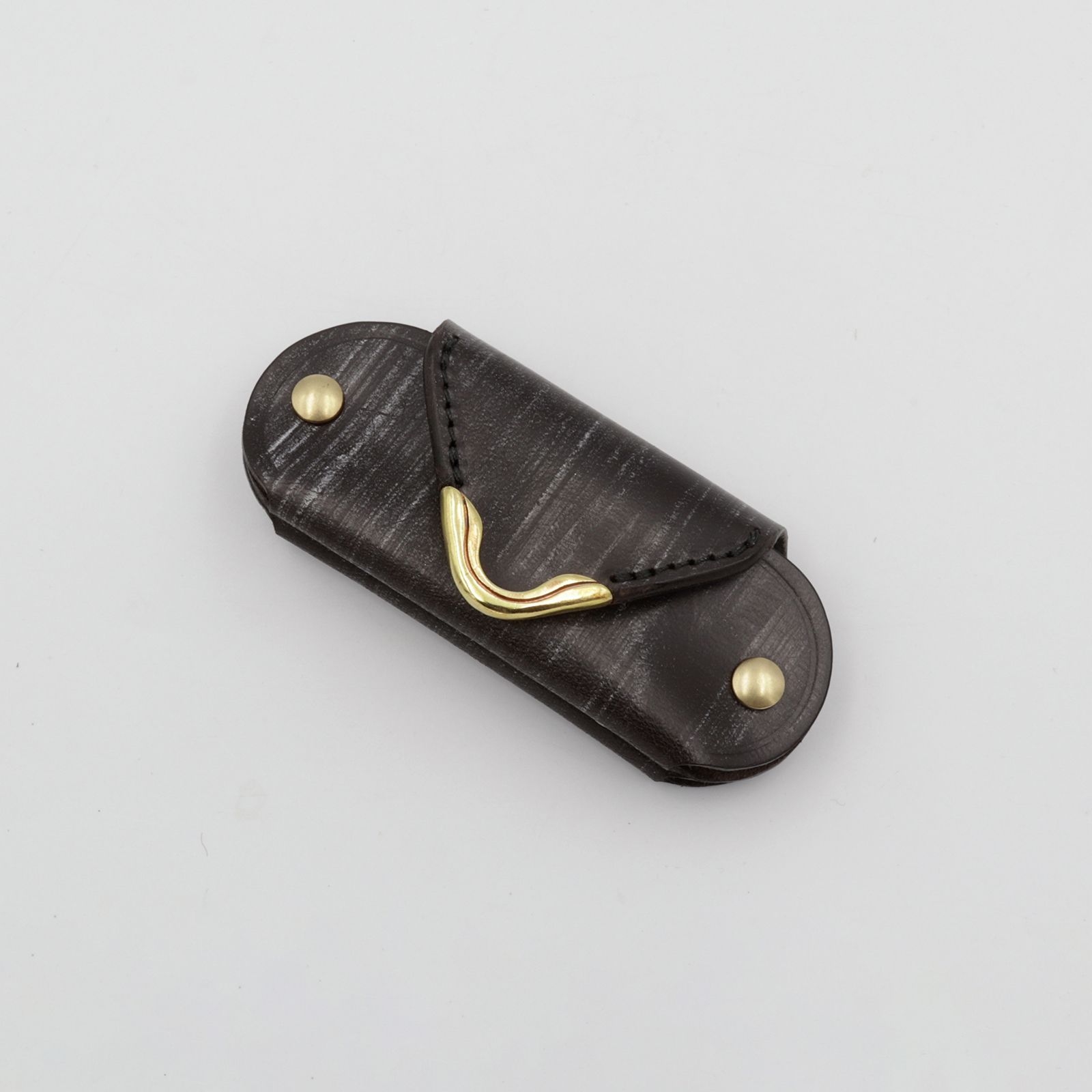 【Cramp】ミニキーケース＆シューホーン ブライドルレザー チョコ