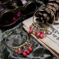「ペタルフープ」ピアス