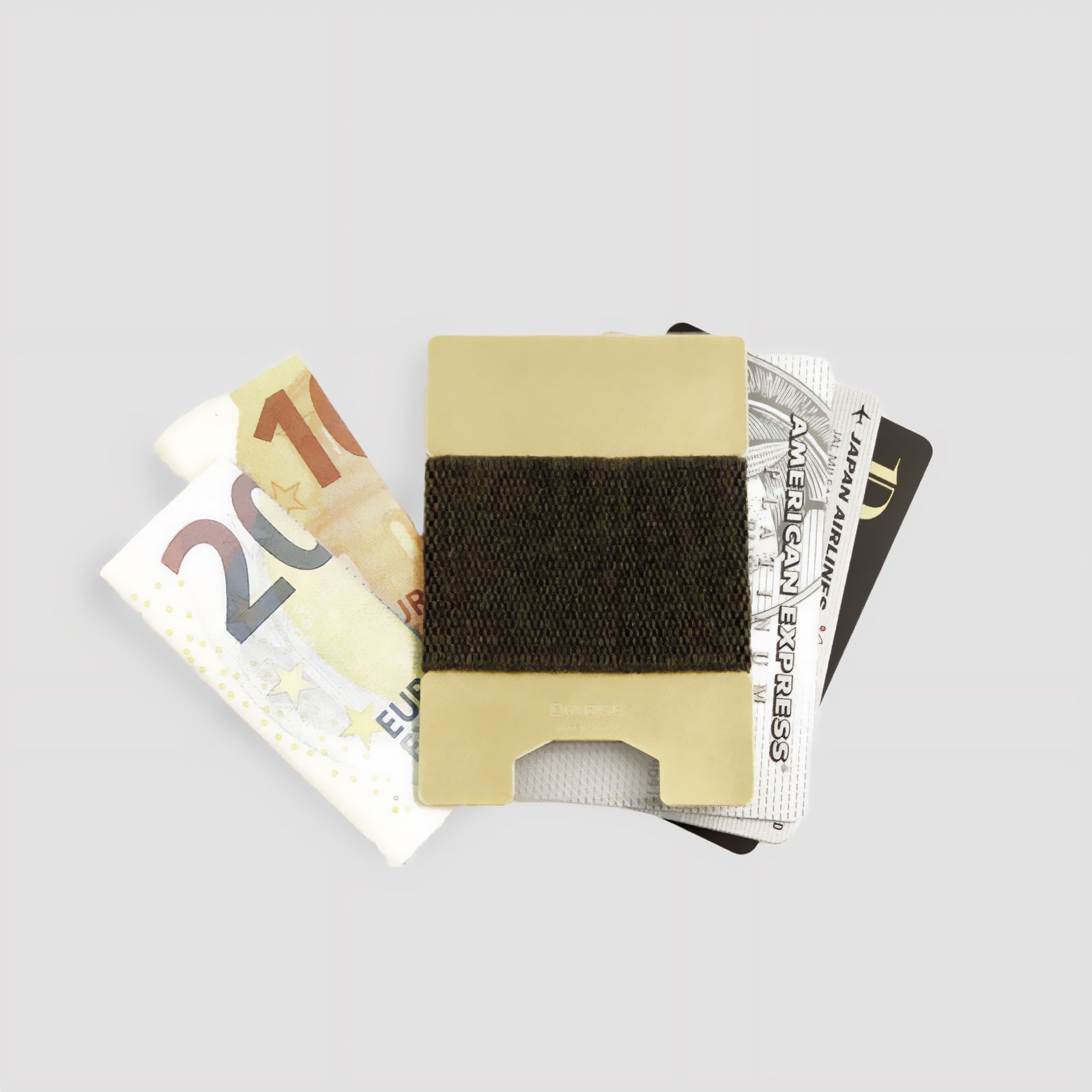 「METAL PLATE CARD HOLDER」カードケース ゴールド