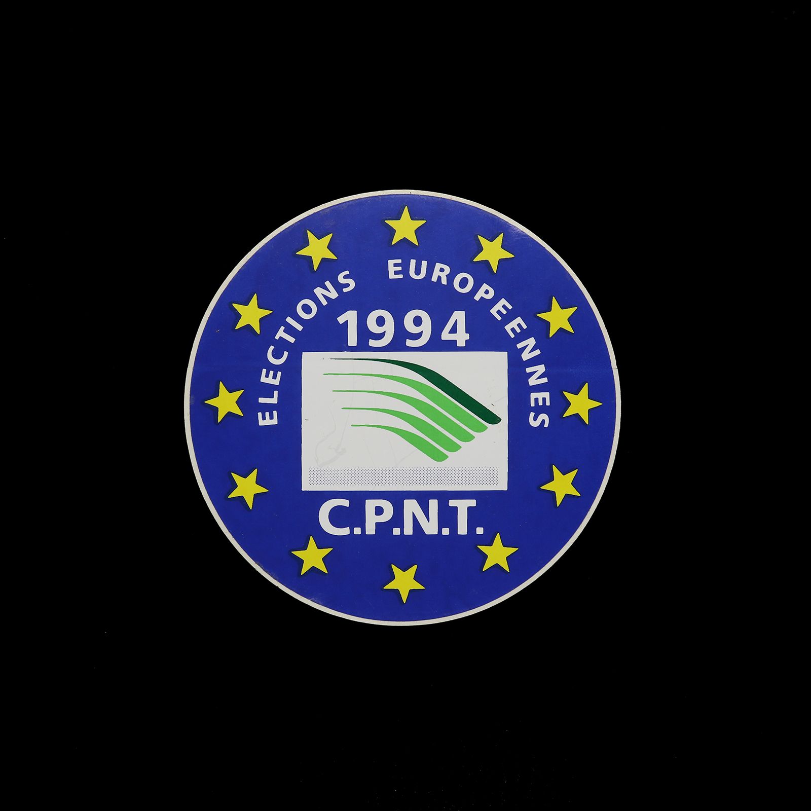 「C.P.N.T. ELECTIONS EUROPEENNEES 1994」ヴィンテージステッカー ヨーロッパ