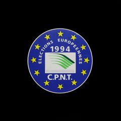 「C.P.N.T. ELECTIONS EUROPEENNEES 1994」ヴィンテージステッカー ヨーロッパ