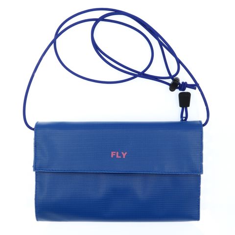 「FLY Long Wallet」ショルダーウォレットXL ブルー