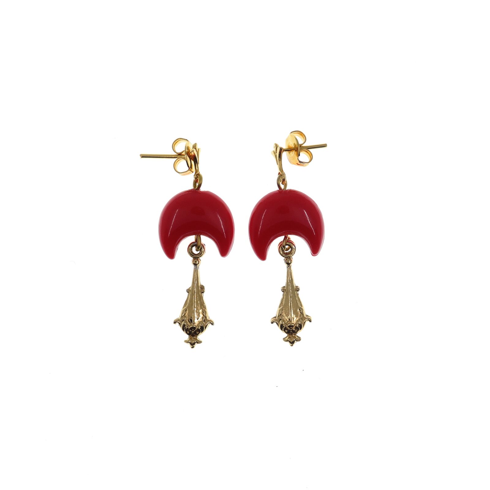 「クレセントバランス＆フルールドリス」ピアス フランス