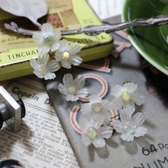 「フロートフロストフラワー」イヤリング フランス