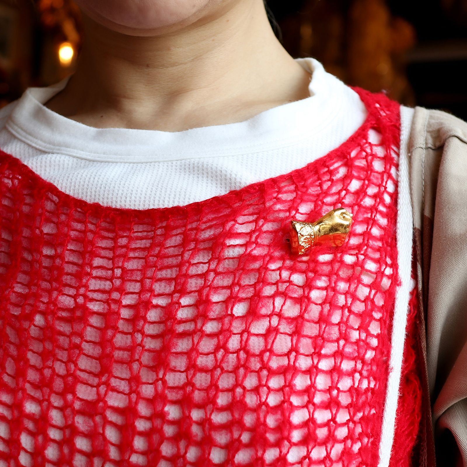 「メタルハンド」ブローチ オーストリア