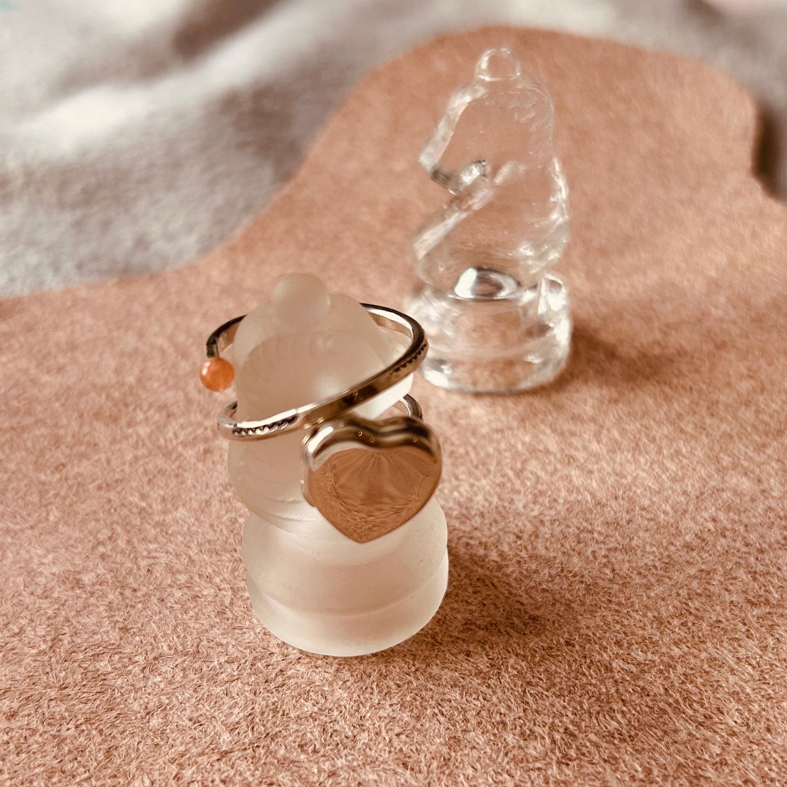 「HEART LOCKET SPIRAL RING」リング