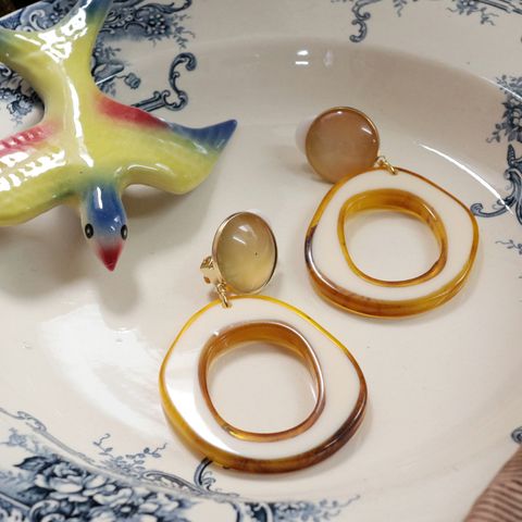 「クロケッドプラフープ」イヤリング