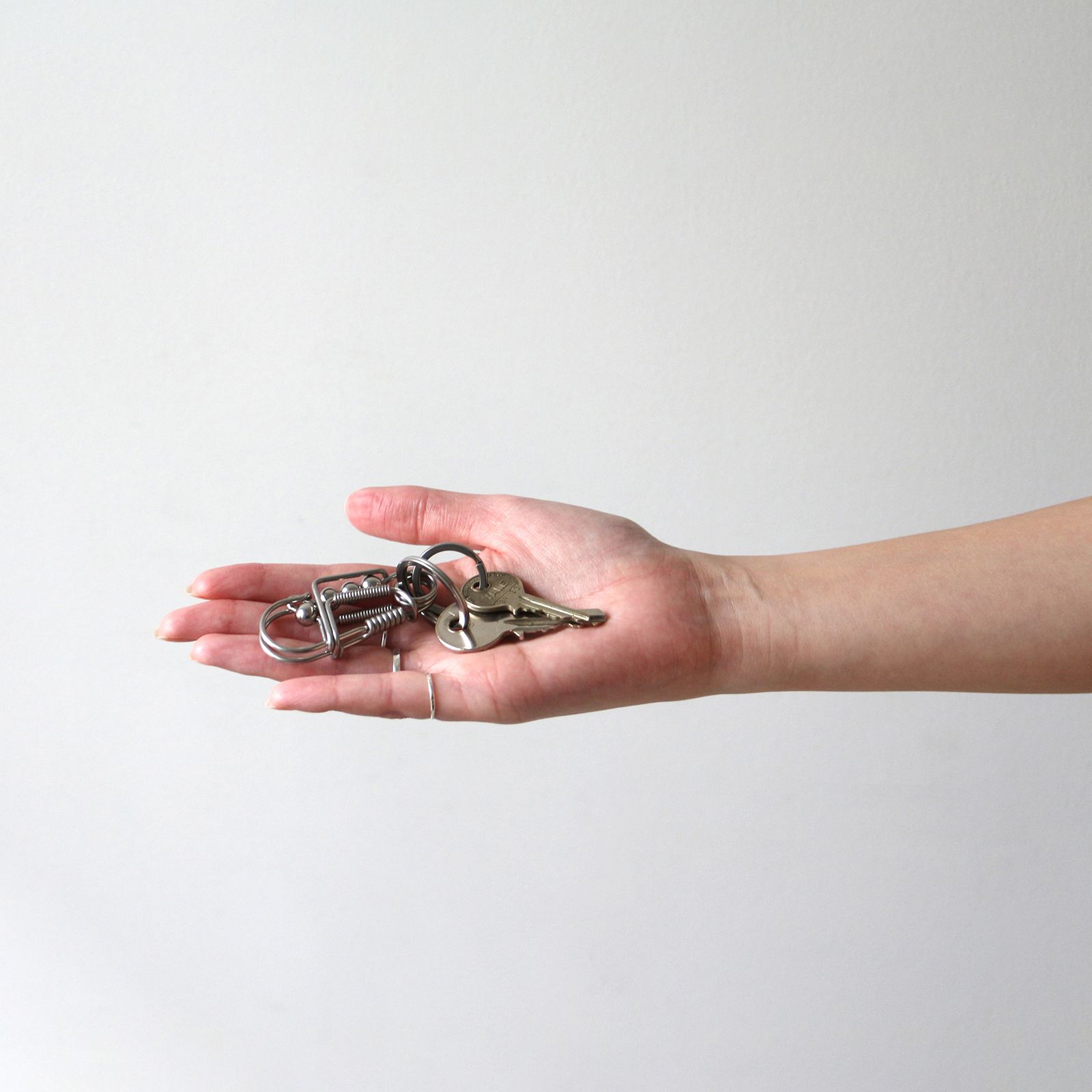 Metal Wire Carabiner シルバー