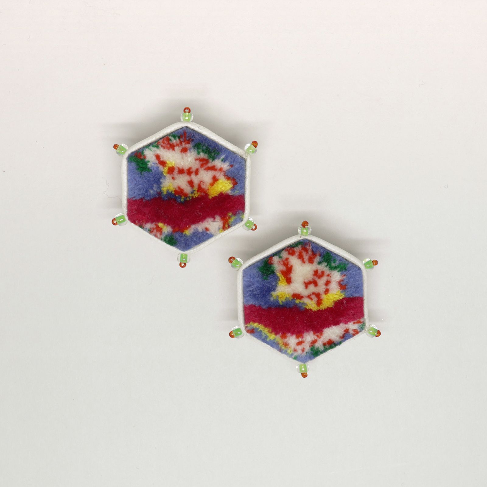 「TRIBO Hexagon」ピアス【La cosmologie de sachikoism】
