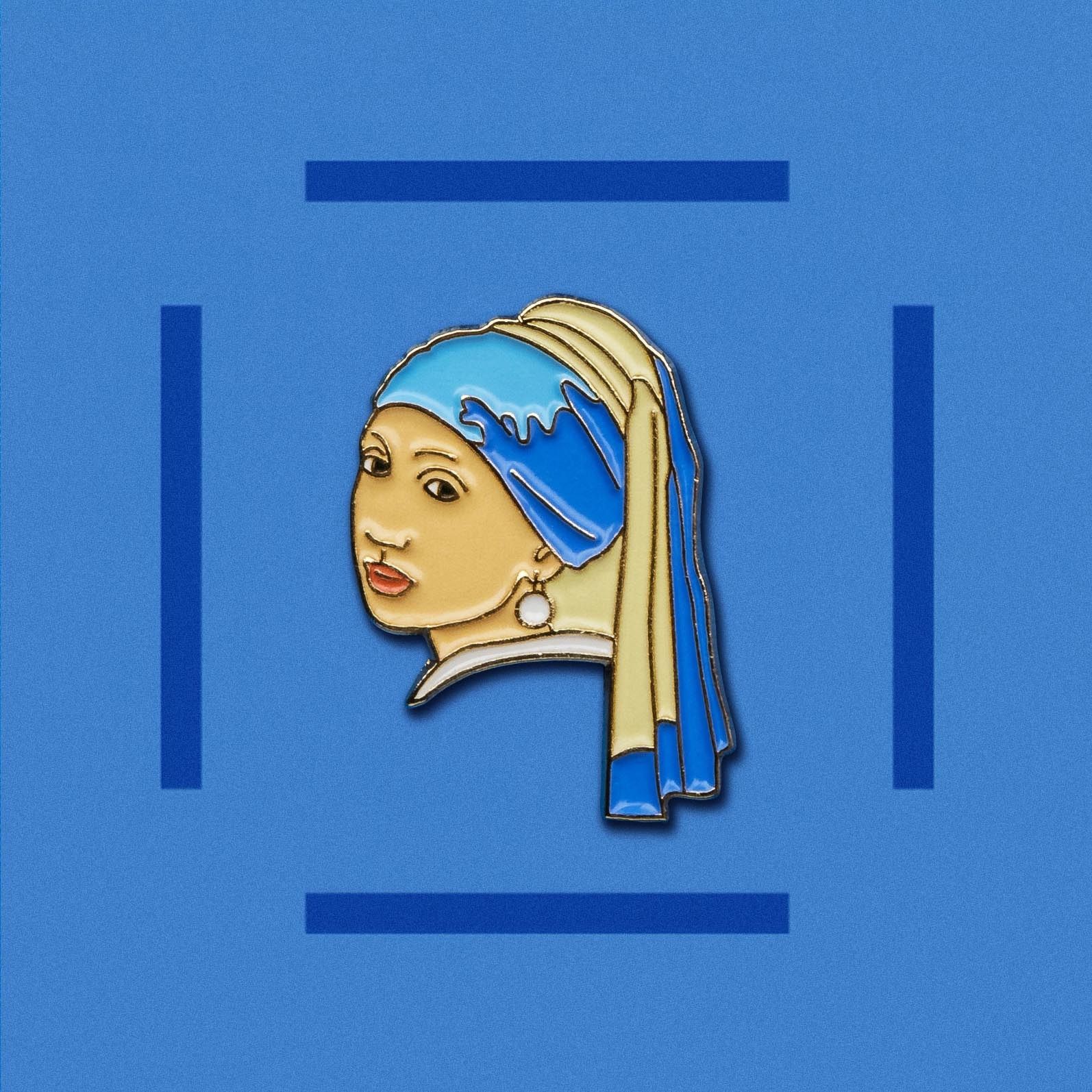 「Girl with a Pearl Earring Johannes Vermeer」ピンズ 真珠の耳飾りの少女/フェルメール