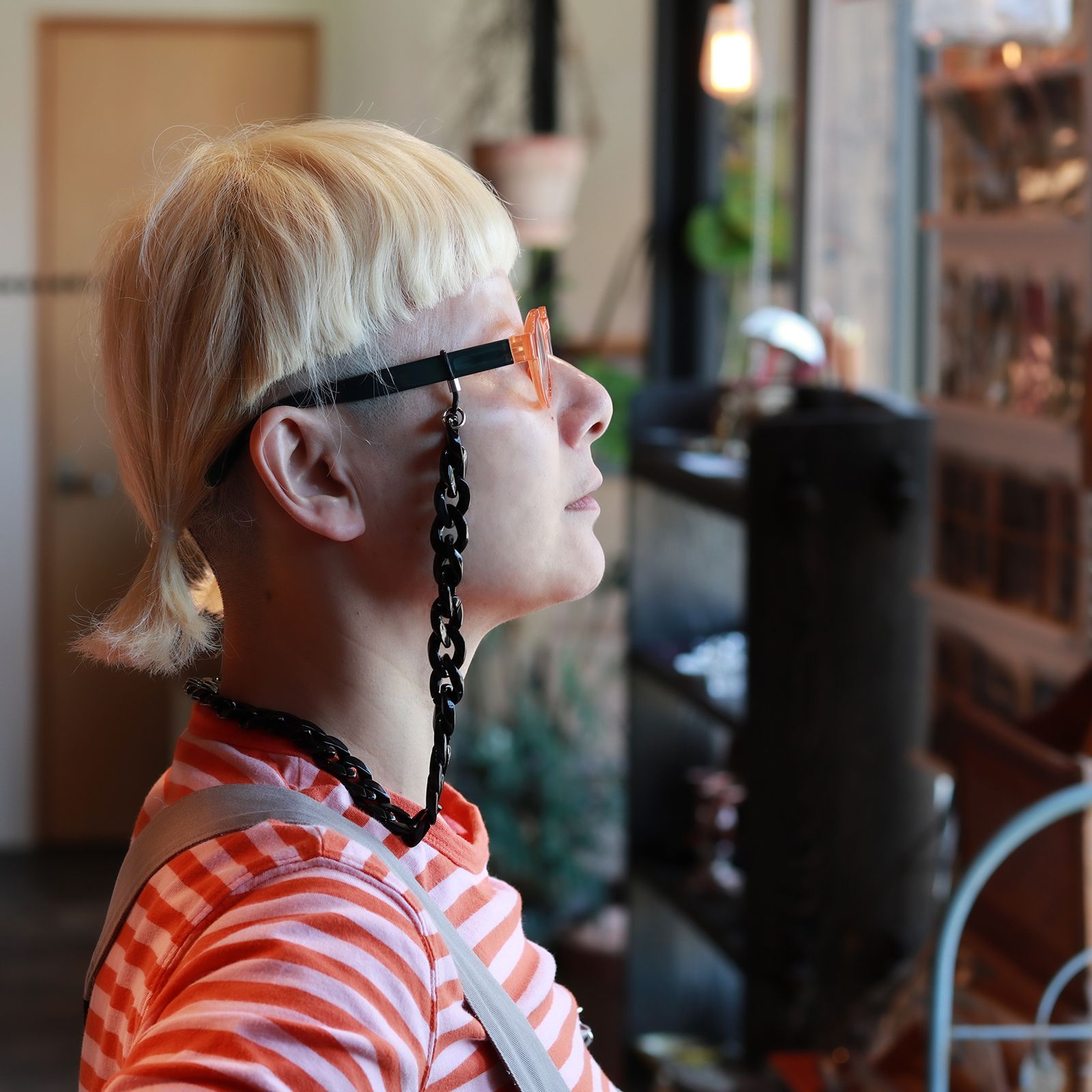 「Chunky Chain」グラスチェーン Black