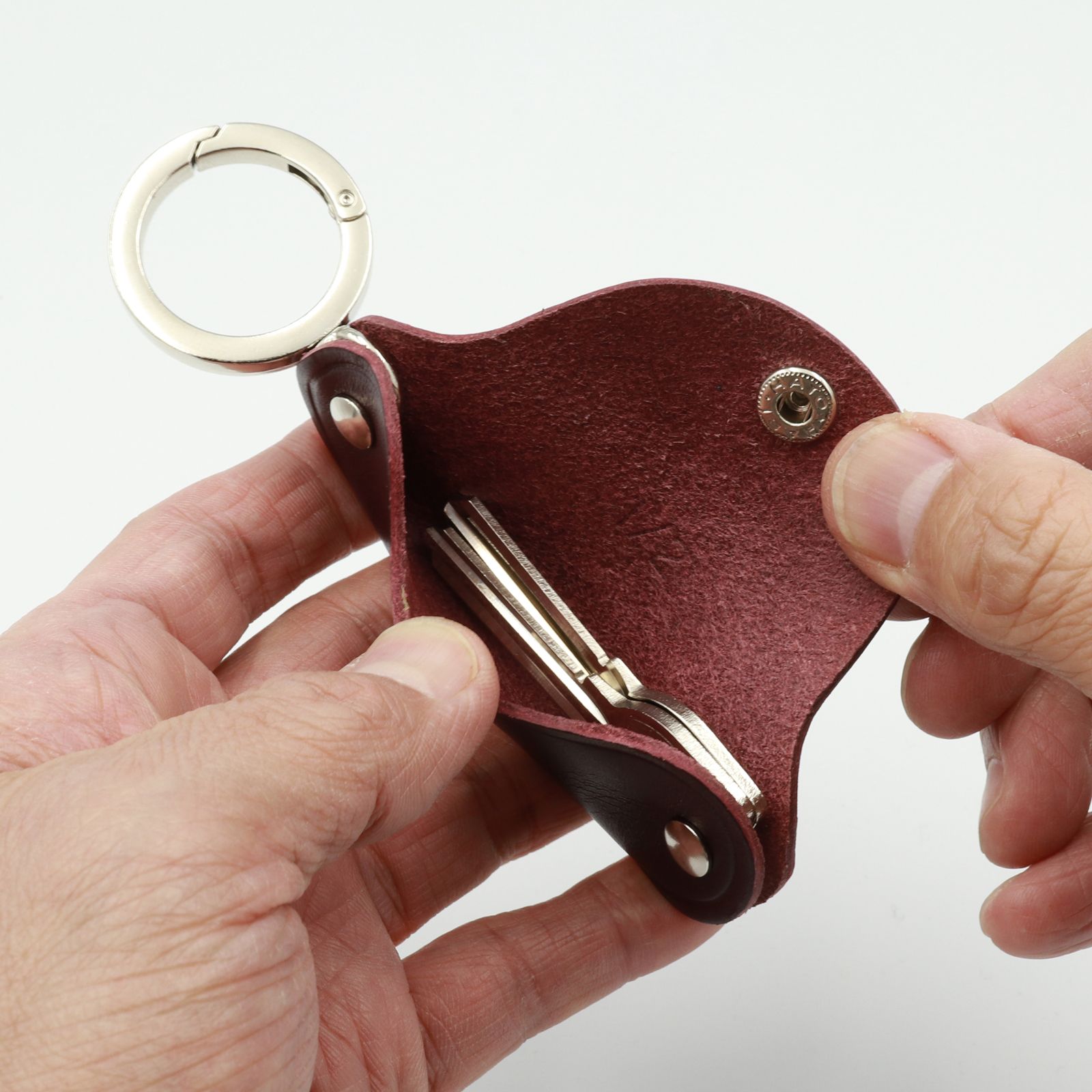 「KEY/PAY」キー＆コインケース ワイン