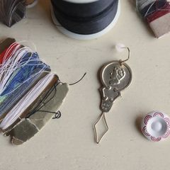 「threader pierce gold」ピアス（片耳）