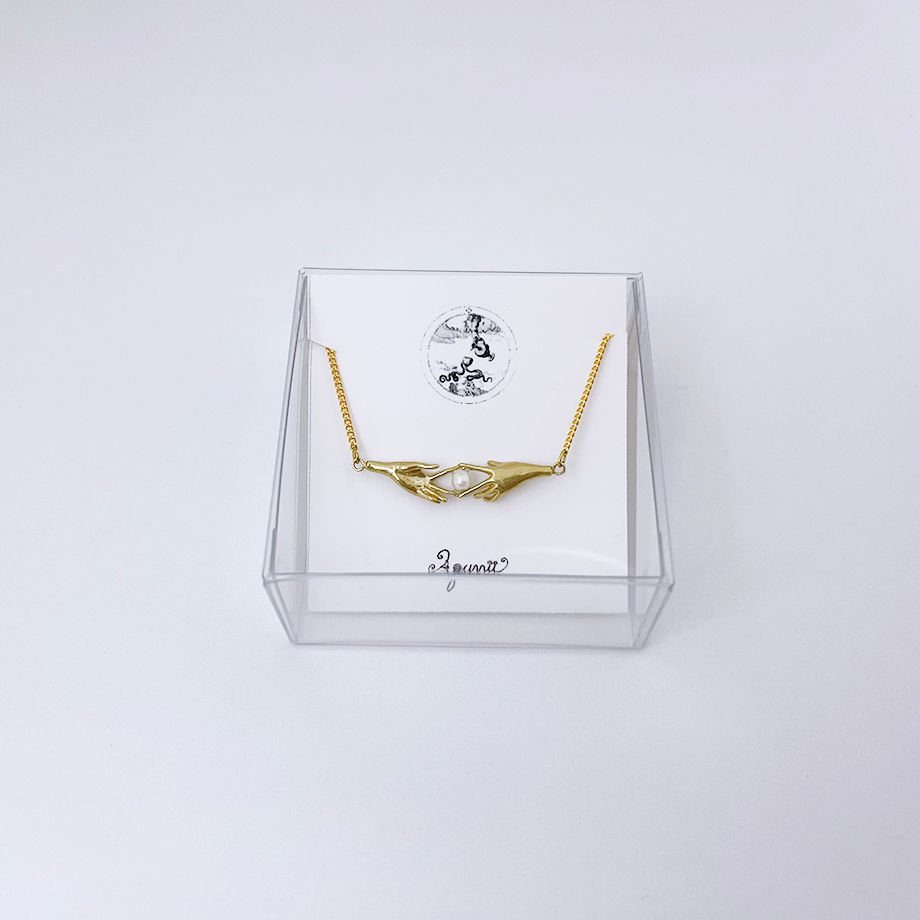 <限定再入荷> Lien necklace 【Aquvii × corne】 -brass-