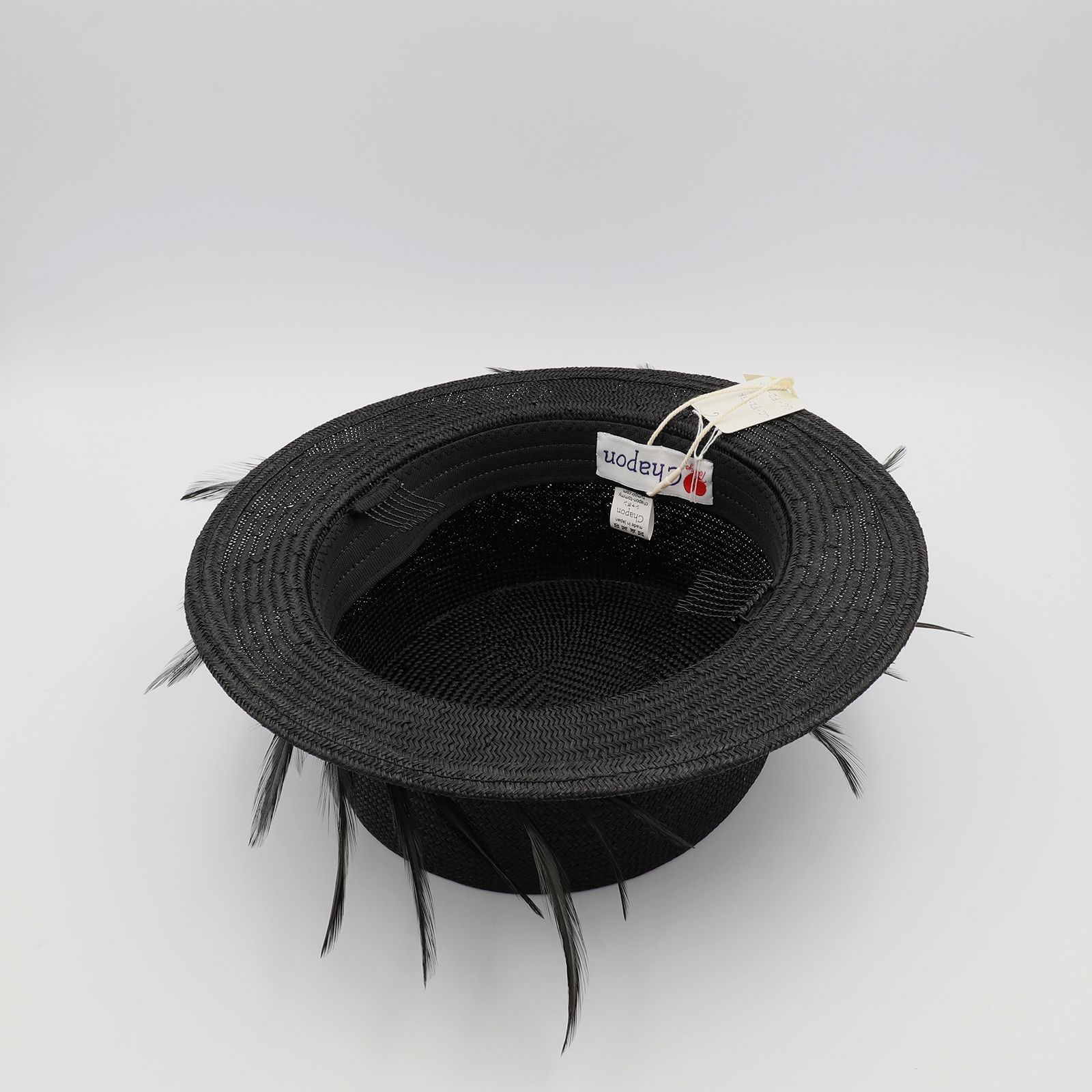 【送料無料対象外】黒い羽根のストローキャノチエ ブラック