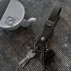 「ヴィンテージBW リングキーホルダーBタイプ」カラビナ キーリング ドイツ