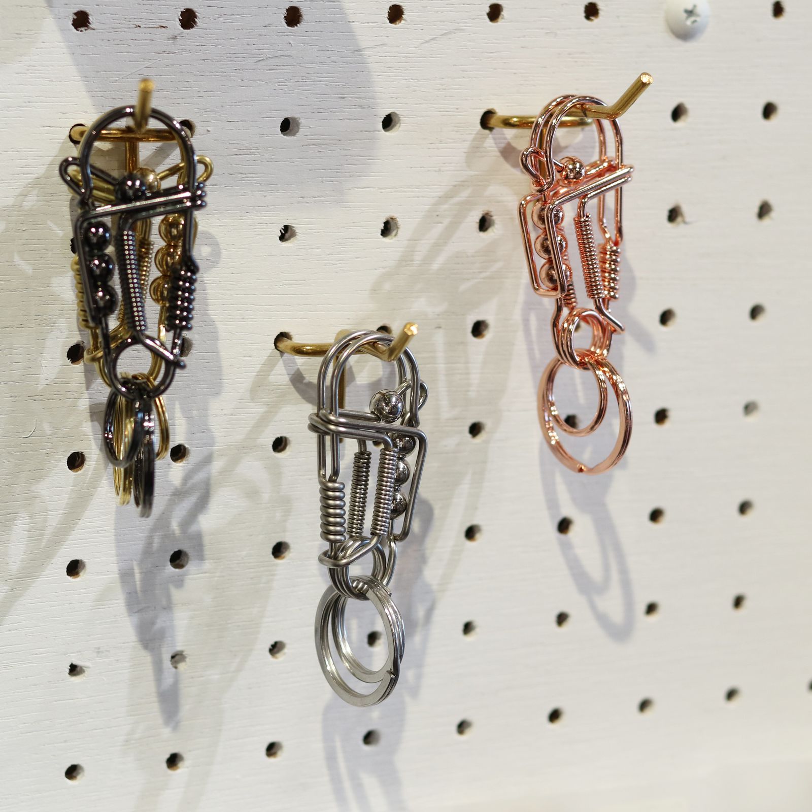 Metal Wire Carabiner ゴールド