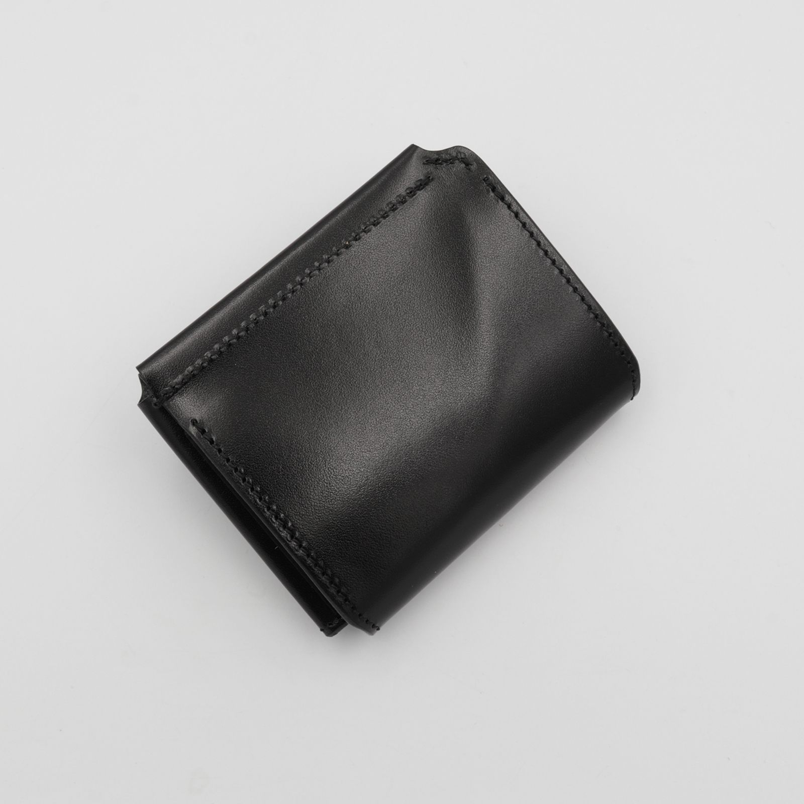 【Dual】ギャルソンコンパクトウォレット サドルプルアップ  ブラック