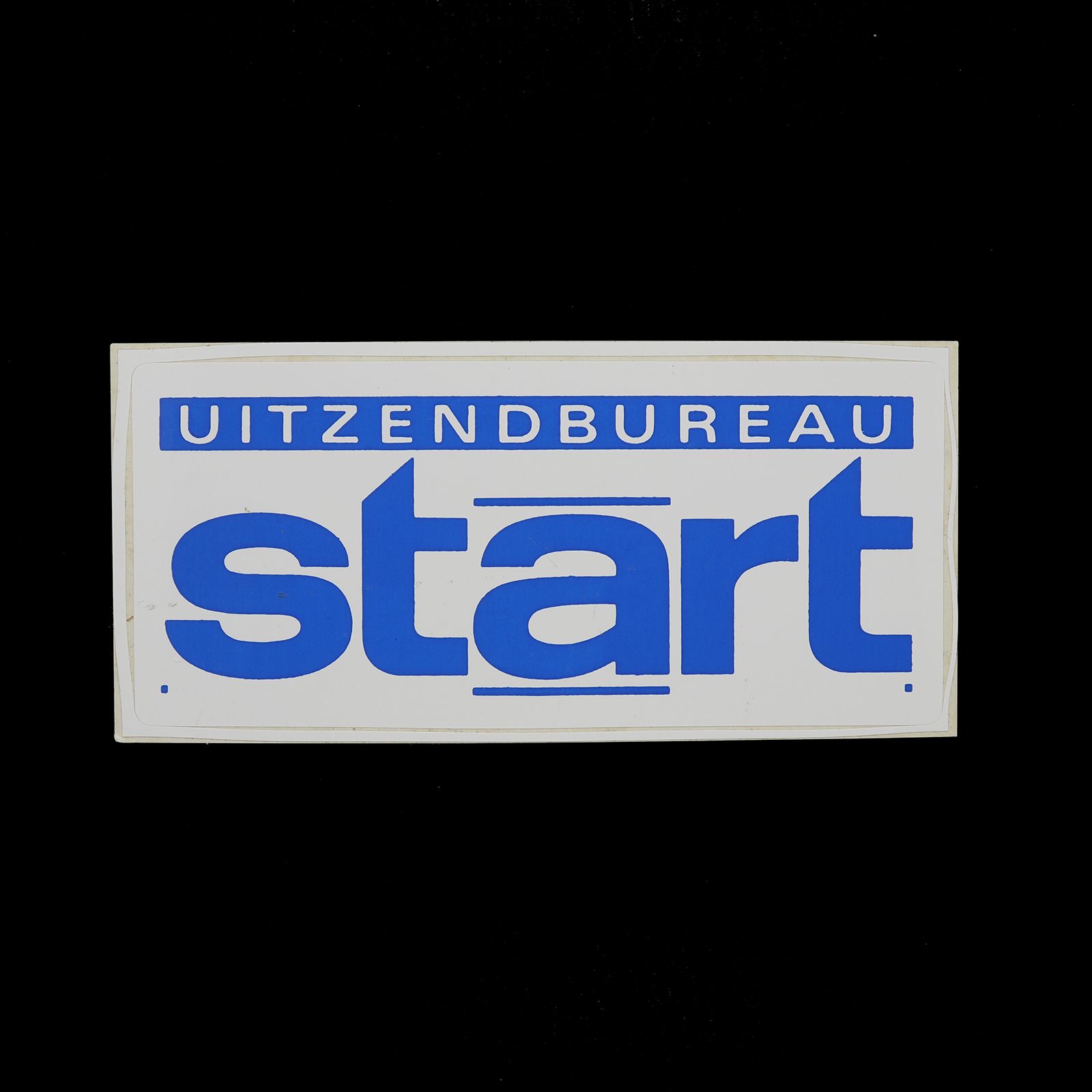 「UITZENDBUREAU START」ヴィンテージステッカー ヨーロッパ