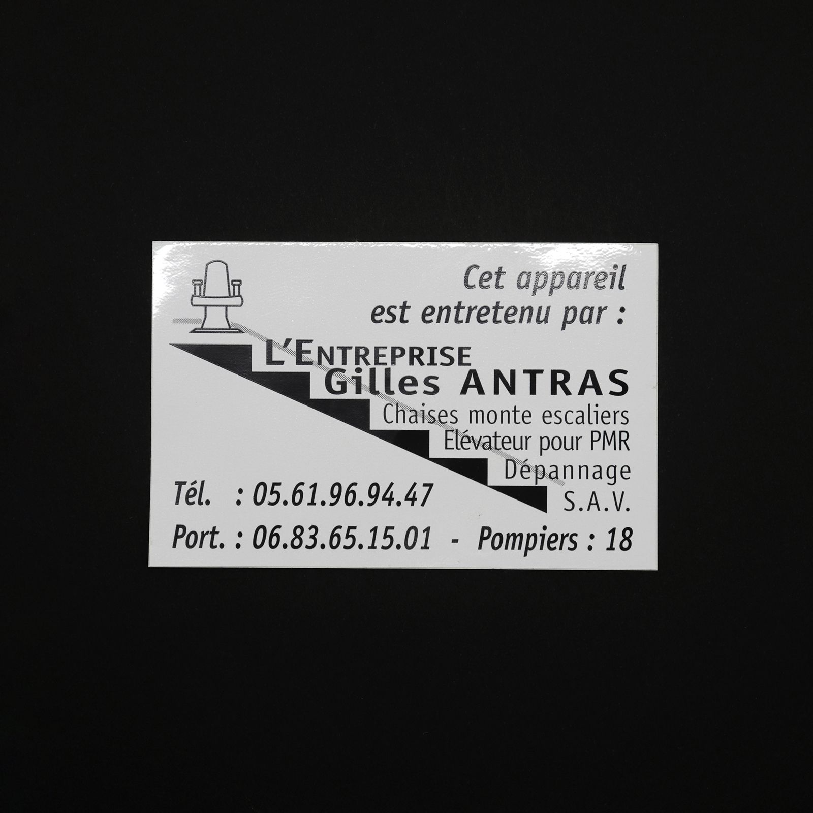 「L'ENTREPRISE Gilles ANTRAS」ヴィンテージステッカー ヨーロッパ
