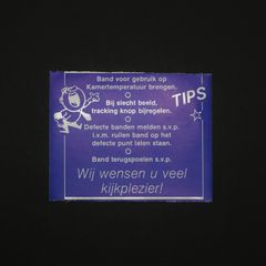 「Band voor gebruik op」ヴィンテージステッカー ヨーロッパ