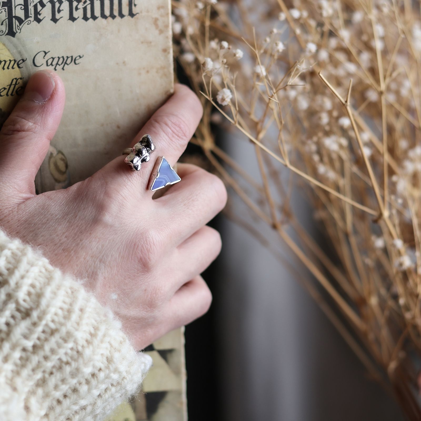 「Bear & Stone  Ring △」リング