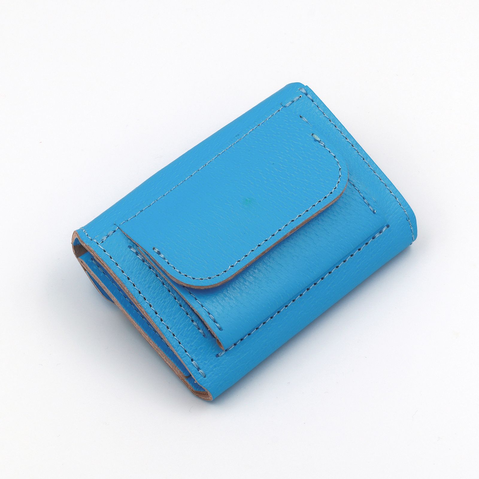 1/2 HALF - 「Neon Compact Wallet」ミニウォレット ブルー | corne/コルネ