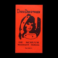 「DANS-DISCOTHEEK」ヴィンテージステッカー ヨーロッパ