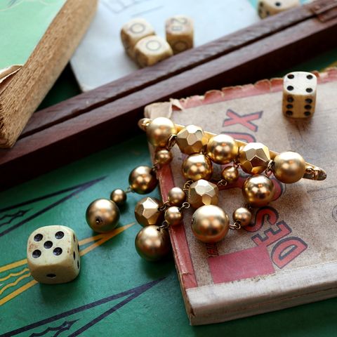 「メタルバブルシャワー」ブローチ ヨーロッパ