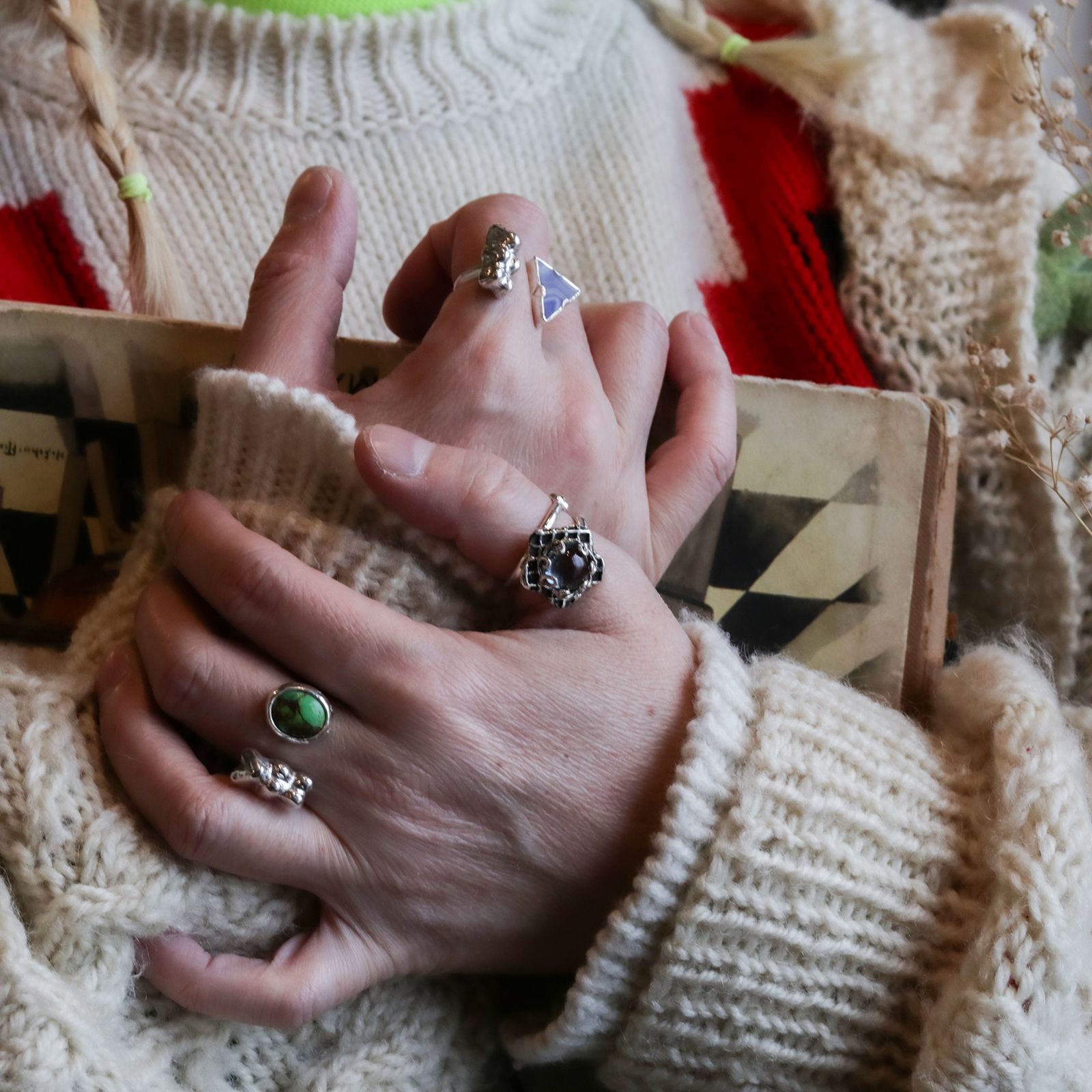 「Bear & Stone  Ring △」リング