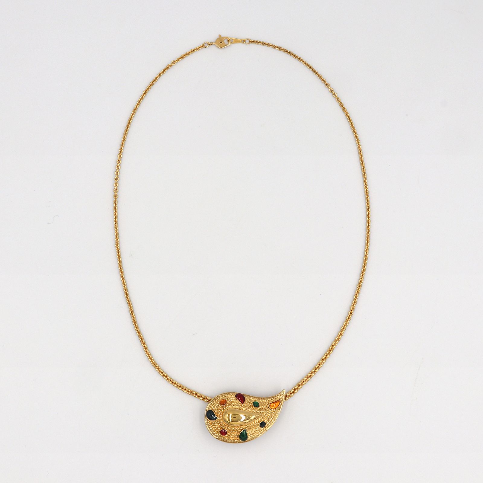 「ジェムペイズリードロップ」ネックレス ヨーロッパ AVON