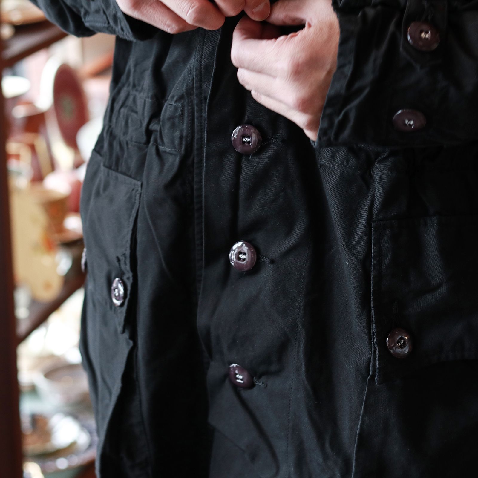 「スウェーデン軍 M62 スノーパーカ」ユーズド 後染めブラック スウェーデン 1960-80s