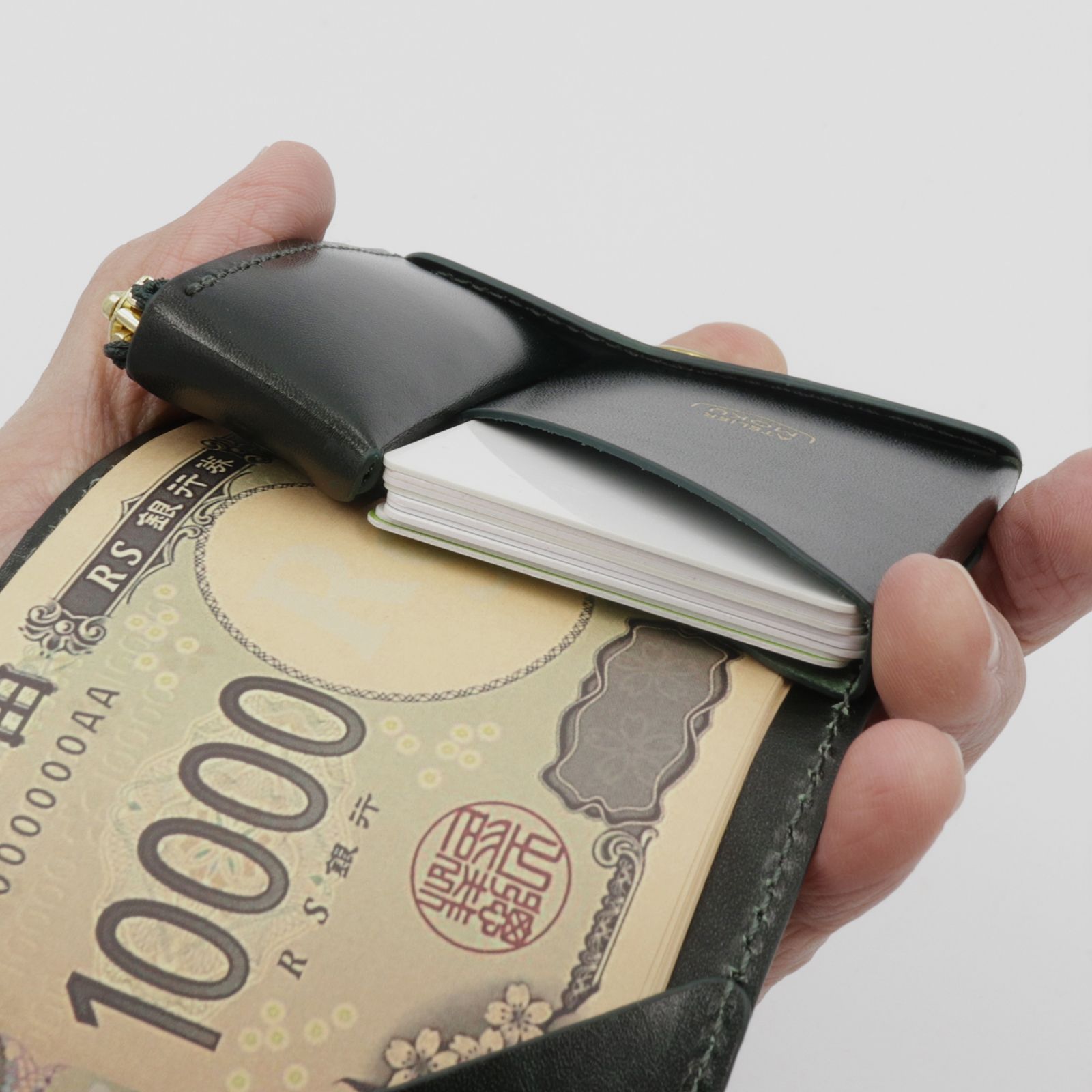 「小さく薄い財布SAKU ver.3 Plus Rugato」blue