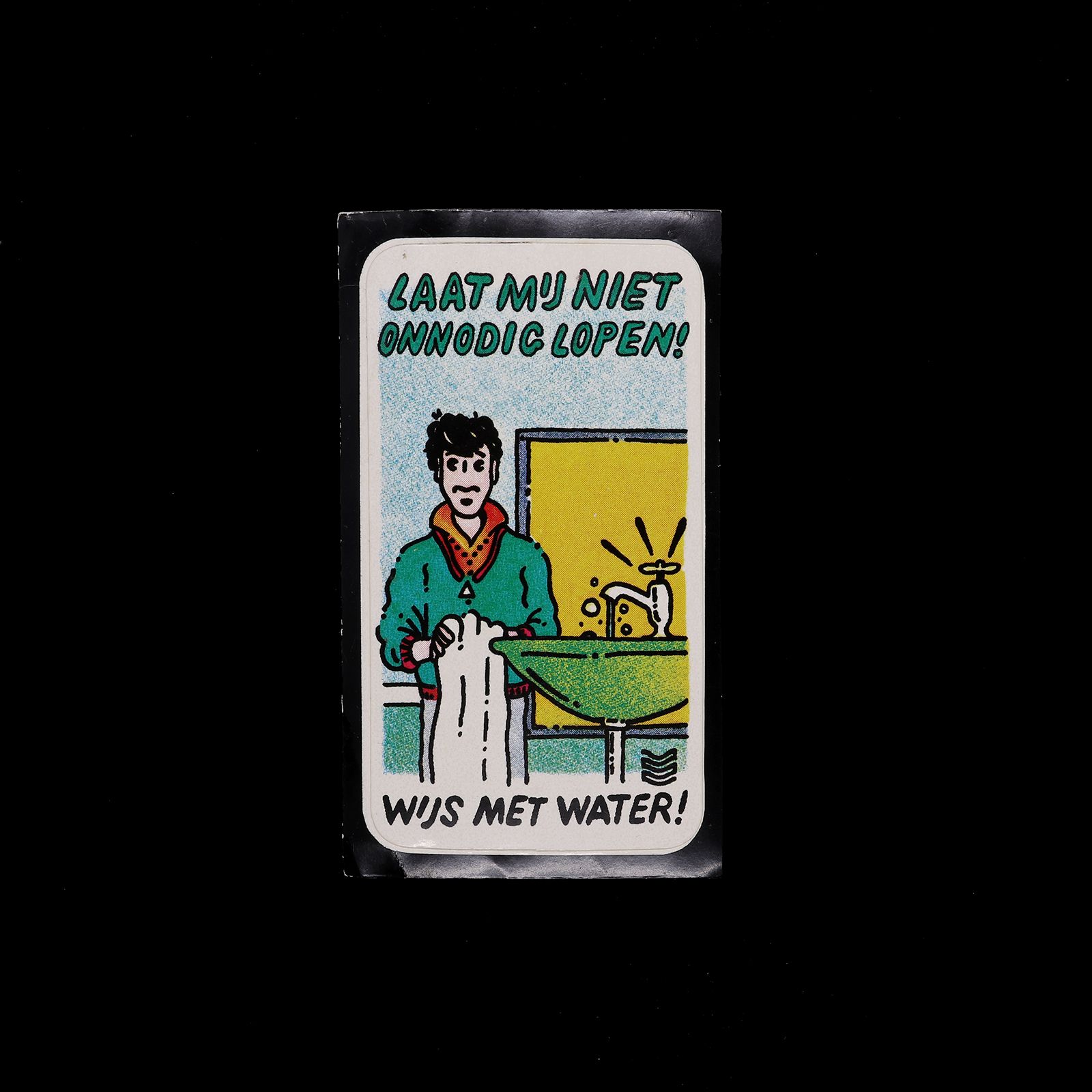 「WIJS MET WATER !」ヴィンテージステッカー ヨーロッパ